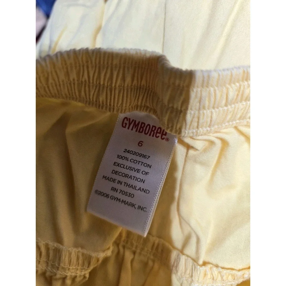 Gymboree Sunflower Fields Girls Midi Skirt Yellow 6 Vintage Tiered 2006
